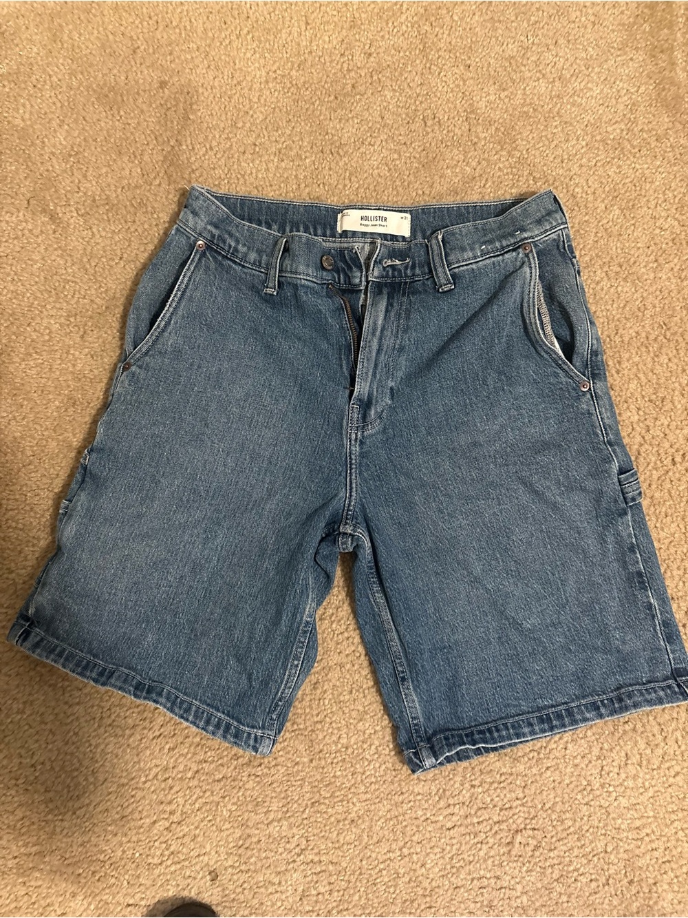 Hollister Men's Light Blue Denim Shorts